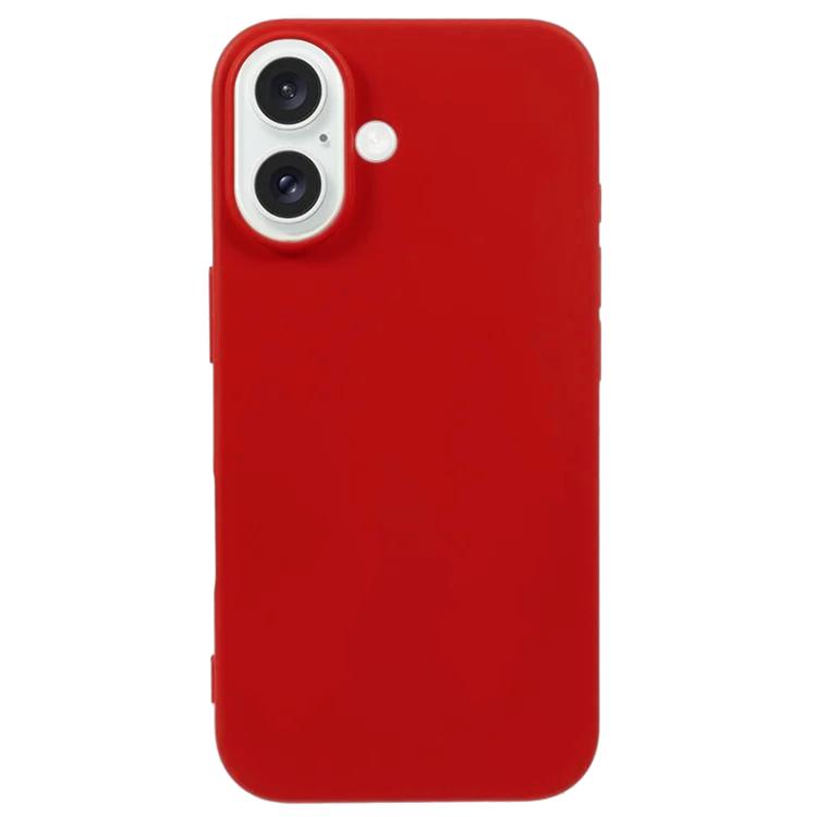 For iPhone 17 Kalebol Solid Color Simple All-inclusive Liquid Silicone Phone Case(Red) by Kalebol