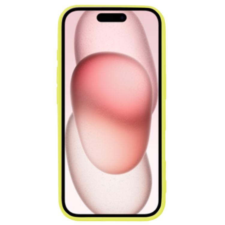 For iPhone 17 Kalebol Solid Color Simple All-inclusive Liquid Silicone Phone Case(Yellow) by Kalebol