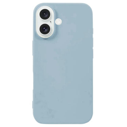 For iPhone 17 Kalebol Solid Color Simple All-inclusive Liquid Silicone Phone Case(Light Blue) by Kalebol