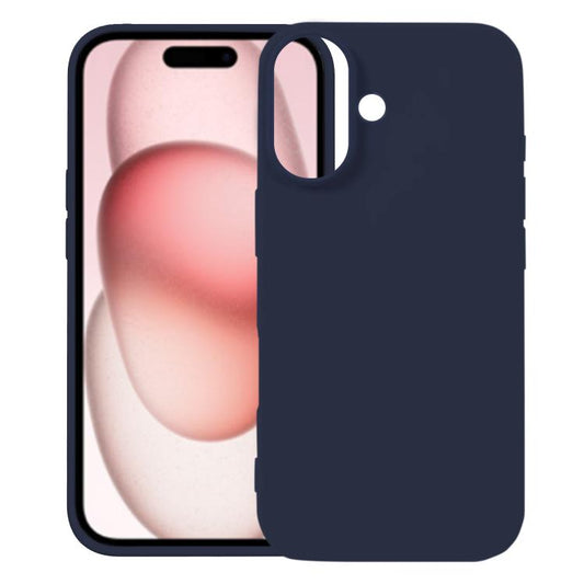 For iPhone 17 Kalebol Solid Color Simple All-inclusive Liquid Silicone Phone Case(Midnight Blue) by Kalebol