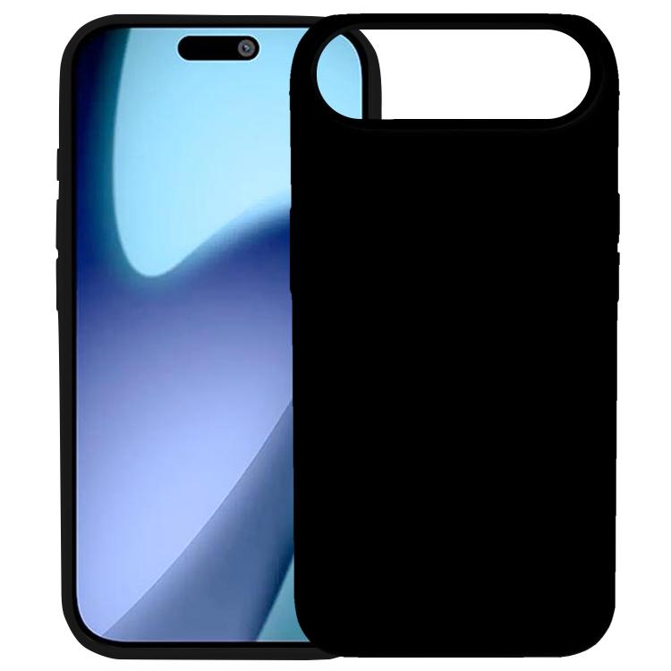 For iPhone Air Kalebol Solid Color Simple All-inclusive Liquid Silicone Phone Case(Black) by Kalebol