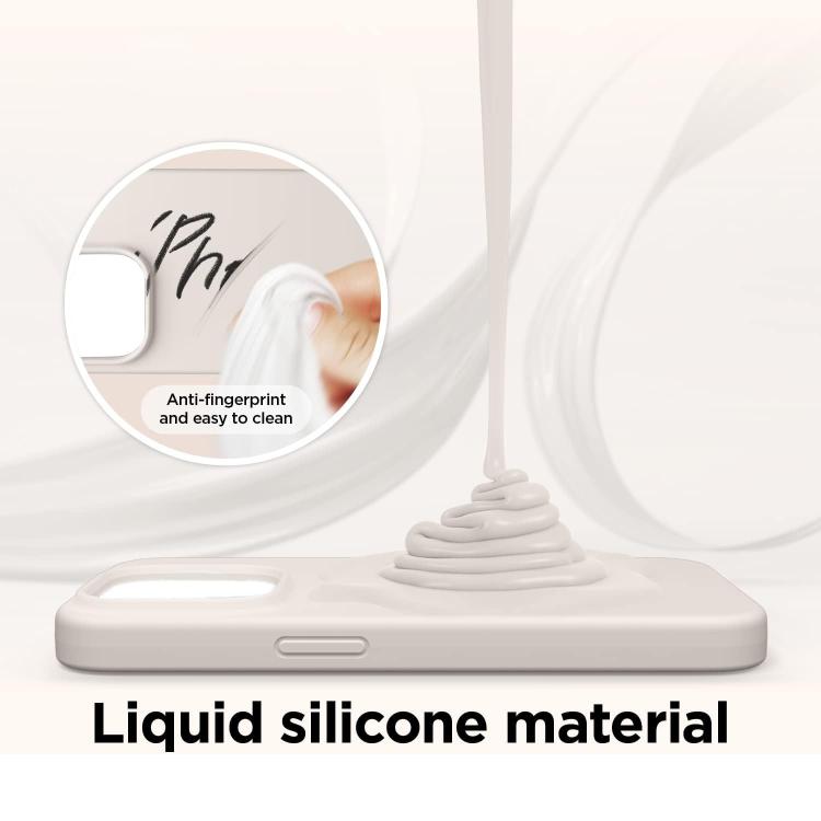 For iPhone 17 Kalebol Solid Color Simple All-inclusive Liquid Silicone Phone Case(White) by Kalebol