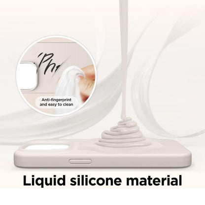 For iPhone 17 Kalebol Solid Color Simple All-inclusive Liquid Silicone Phone Case(White) by Kalebol