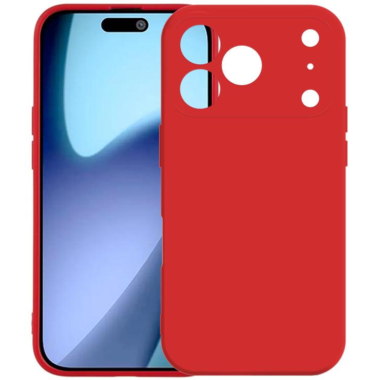 For iPhone 17 Pro Kalebol Precise Cutouts Solid Color TPU Phone Case(Red) by Kalebol