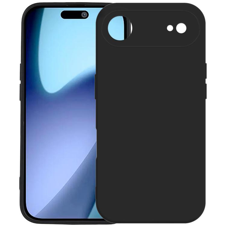 For iPhone Air Kalebol Precise Cutouts Solid Color TPU Phone Case(Black) by Kalebol