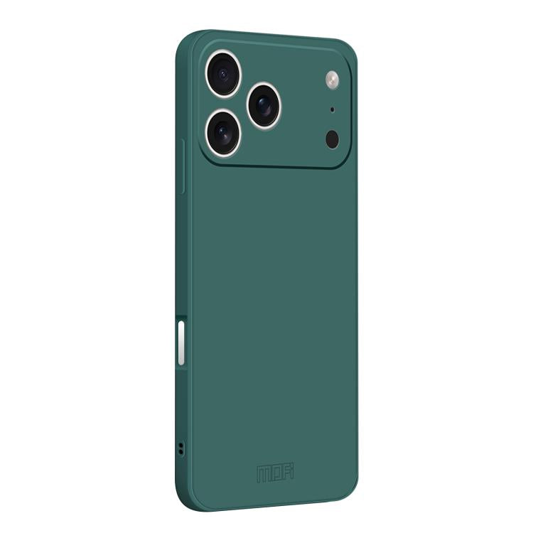 For iPhone 17 Pro Max MOFI Caring Soft Shell Liquid Silicone Skin Feel Phone Case(Dark Green) by MOFI