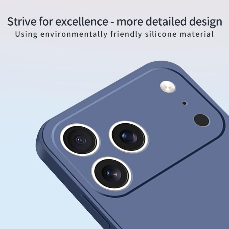 For iPhone 17 Pro Max MOFI Caring Soft Shell Liquid Silicone Skin Feel Phone Case(Dark Green) by MOFI