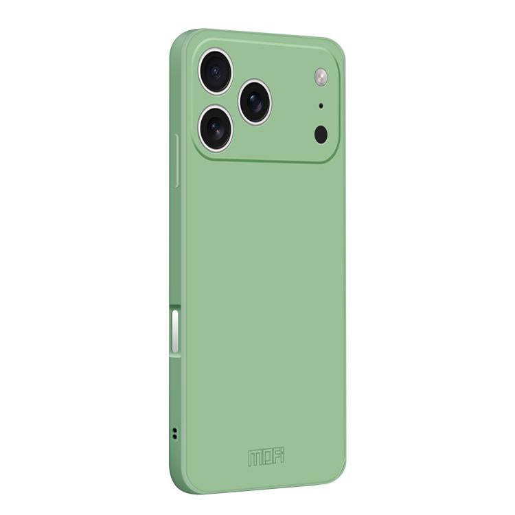 For iPhone 17 Pro MOFI Caring Soft Shell Liquid Silicone Skin Feel Phone Case(Matcha Green) by MOFI