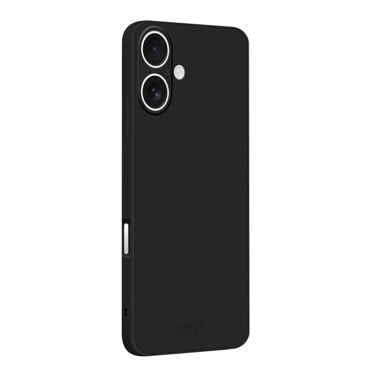 For iPhone 17 MOFI Caring Soft Shell Liquid Silicone Skin Feel Phone Case(Black) by MOFI