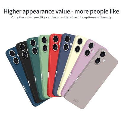 For iPhone 17 MOFI Caring Soft Shell Liquid Silicone Skin Feel Phone Case(Matcha Green) by MOFI