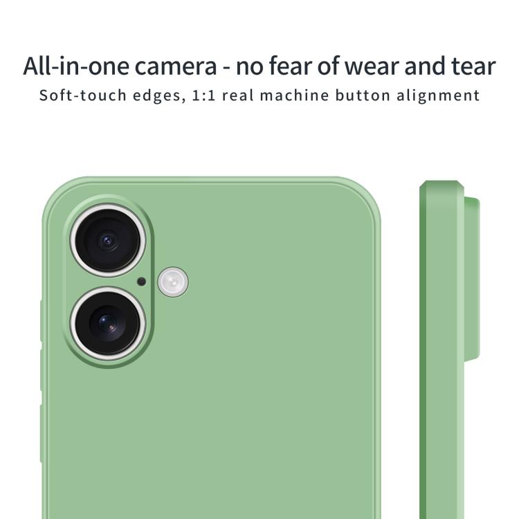 For iPhone 17 MOFI Caring Soft Shell Liquid Silicone Skin Feel Phone Case(Matcha Green) by MOFI