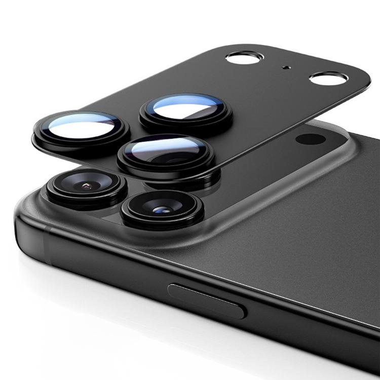 For iPhone 17 Pro Kalebol Precise Alignment Stepped Eagle Eye Metal Lens Film(Black) by Kalebol