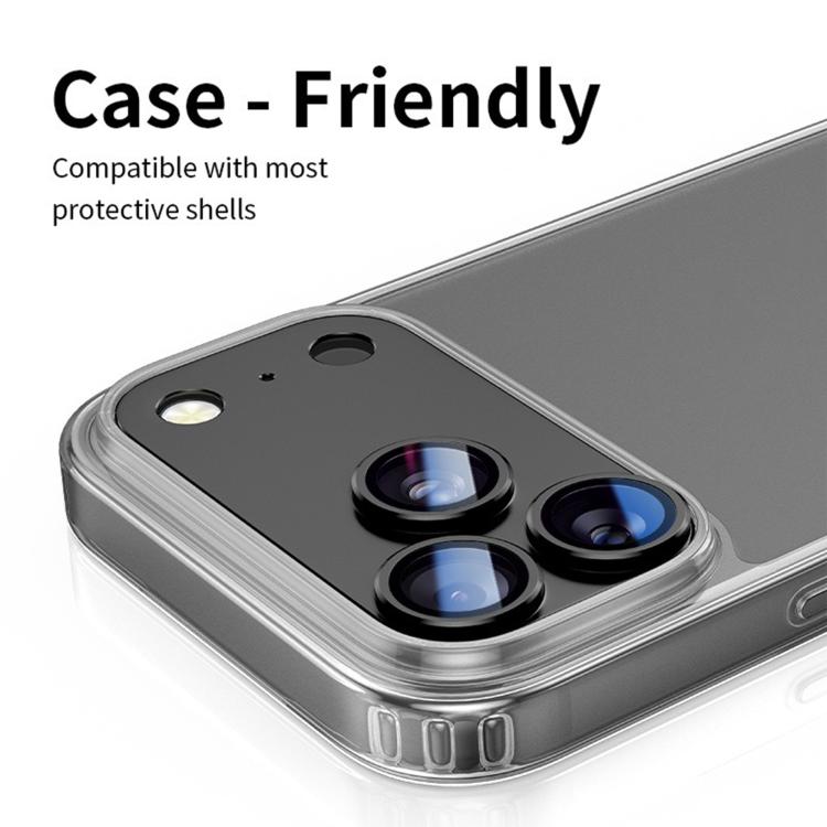For iPhone Air Kalebol Armor Full-Coverage Metal Lens Ring Protector Film(Black) by Kalebol