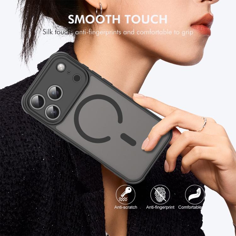 For iPhone 17 Pro ENKAY Hat-Prince MagSafe Matte Translucent Shockproof Phone Case with Large Arc Edge Film(Green) by ENKAY