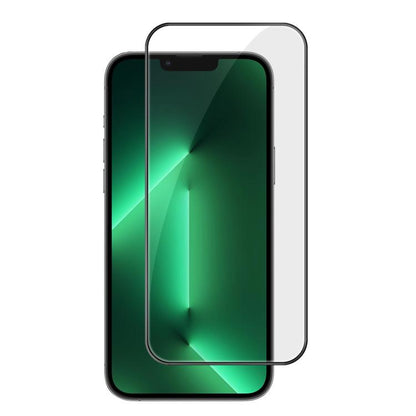 For iPhone 13 Pro Max Kalebol High-Aluminum Screen-Printed Full-Coverage Anti-Fingerprint Black-Bordered HD Tempered Glass Film by Kalebol