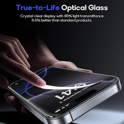 For iPhone 7 Kalebol High-Aluminum Screen-Printed Full-Coverage Anti-Fingerprint Black-Bordered HD Tempered Glass Film by Kalebol