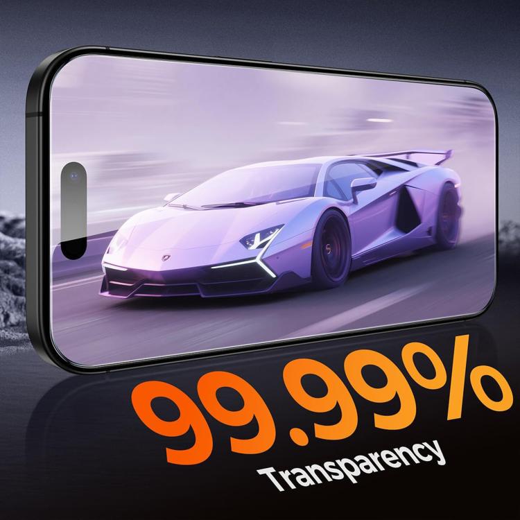 For iPhone 17 Pro 10pcs Kalebol High-Aluminum Screen-Printed Full-Coverage Anti-Fingerprint Black-Bordered HD Tempered Glass Film by Kalebol