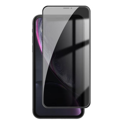 For iPhone XR Kalebol High-Aluminum Screen-Printed Full-Coverage Black-Border Privacy Tempered Glass Film by Kalebol