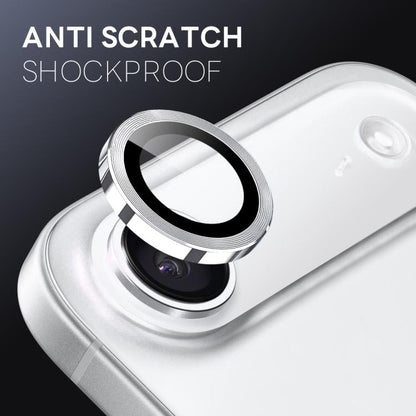 For iPhone Air NORTHJO Camera Lens Protector CD Metal Ring Tempered Glass Film(Silver) by NORTHJO