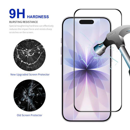 For iPhone 17 2pcs ENKAY Thickened Glue No White Edge High Aluminum-silicon Tempered Glass Film by ENKAY