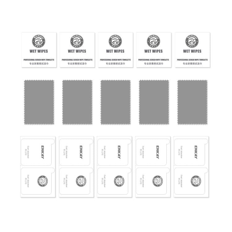 For iPhone 17 5pcs ENKAY Thickened Glue No White Edge High Aluminum-silicon Tempered Glass Film by ENKAY