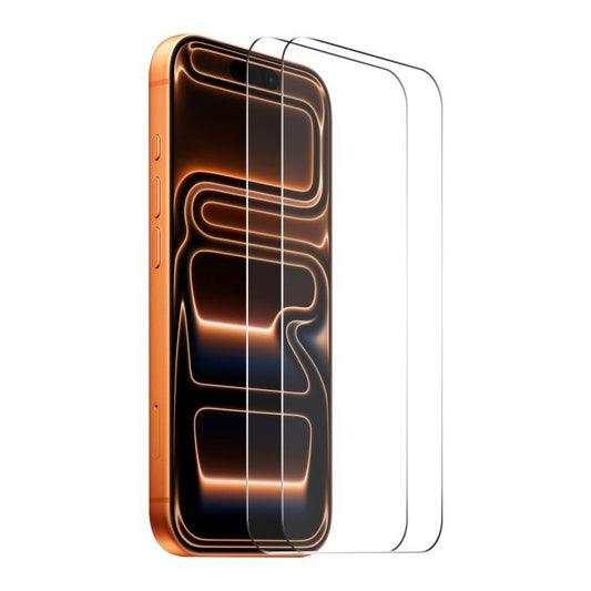 For iPhone 17 Pro Max 2pcs ENKAY Thickened Glue No White Edge 9H Big Arc Edge High Aluminum-silicon Tempered Glass Film by ENKAY