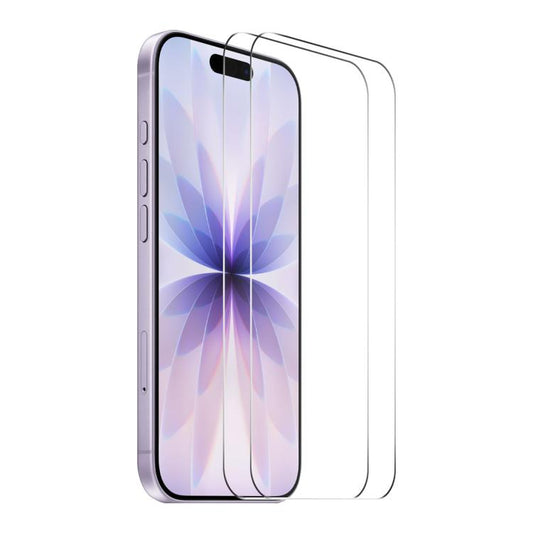 For iPhone 17 2pcs ENKAY Thickened Glue No White Edge 9H Big Arc Edge High Aluminum-silicon Tempered Glass Film by ENKAY