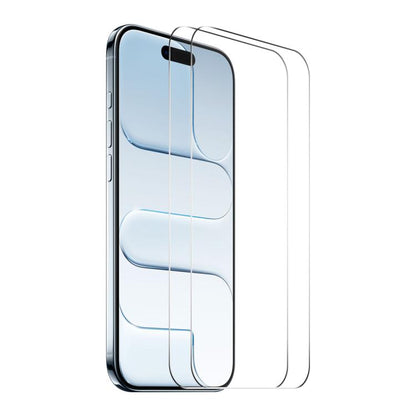 For iPhone Air 2pcs ENKAY Thickened Glue No White Edge 9H Big Arc Edge High Aluminum-silicon Tempered Glass Film by ENKAY