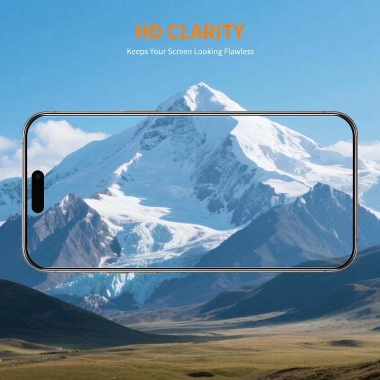 For iPhone 17 Pro Max 5pcs ENKAY Thickened Glue No White Edge 9H Big Arc Edge High Aluminum-silicon Tempered Glass Film by ENKAY