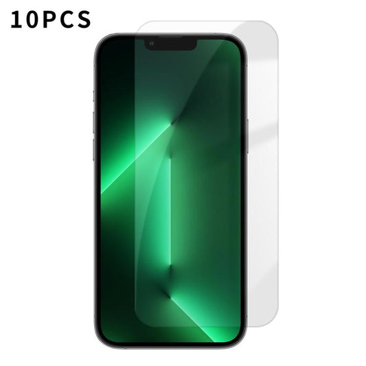 For iPhone 13 Pro Kalebol 10pcs High-Aluminum Semi-Screen Anti-Fingerprint HD Tempered Glass Film by Kalebol