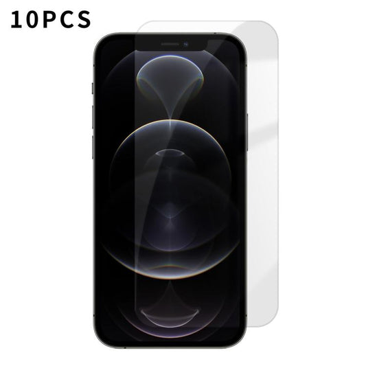 For iPhone 12 Pro Max Kalebol 10pcs High-Aluminum Semi-Screen Anti-Fingerprint HD Tempered Glass Film by Kalebol