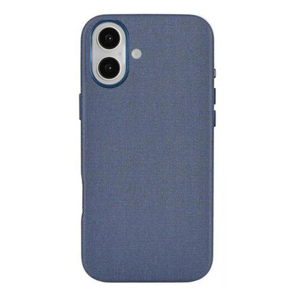 For iPhone 17 Kalebol Fabric-Textured Perforated MagSafe PC Phone Case(Blue) by Kalebol