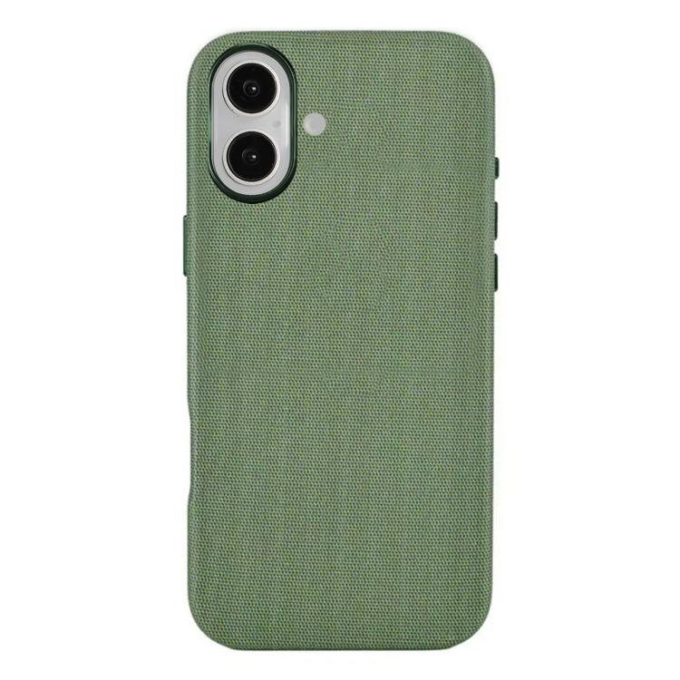 For iPhone 17 Kalebol Fabric-Textured Perforated MagSafe PC Phone Case(Green) by Kalebol