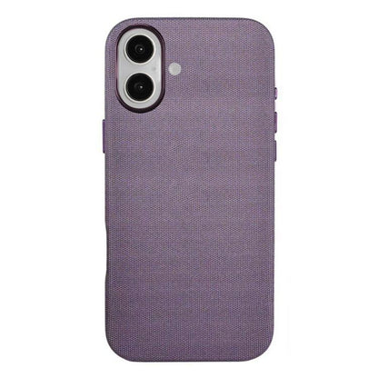 For iPhone 17 Kalebol Fabric-Textured Perforated MagSafe PC Phone Case(Purple) by Kalebol