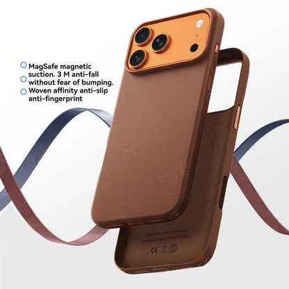 For iPhone 17 Pro Max Kalebol Fabric-Textured Perforated MagSafe PC Phone Case(Purple) by Kalebol