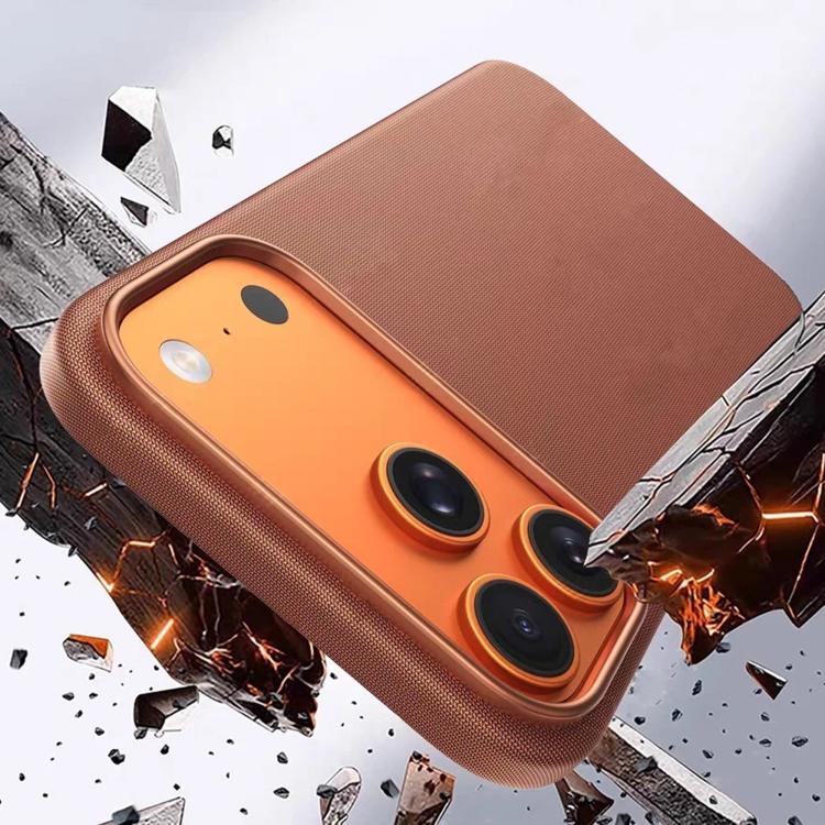 For iPhone 17 Pro Max Kalebol Fabric-Textured Perforated MagSafe PC Phone Case(Reddish Brown) by Kalebol