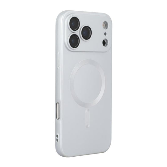 For iPhone 17 Pro Max ENKAY MagSafe Matte TPU Phone Case with Lens Film(Silver) by ENKAY