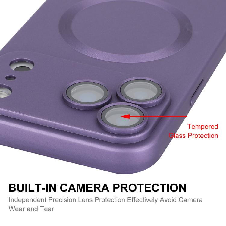 For iPhone 17 Pro Max ENKAY MagSafe Matte TPU Phone Case with Lens Film(Purple) by ENKAY