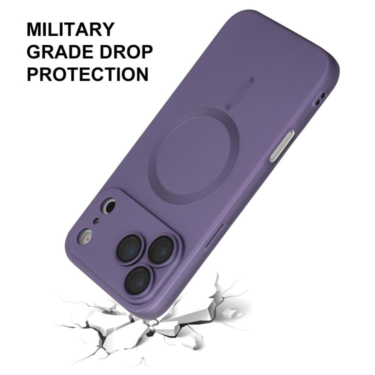 For iPhone 17 Pro ENKAY MagSafe Matte TPU Phone Case with Lens Film(Purple) by ENKAY