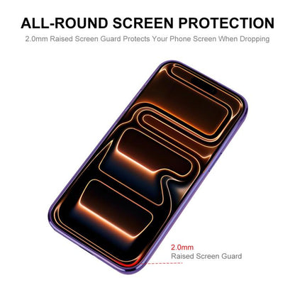 For iPhone 17 Pro ENKAY Hat-Prince Magsafe Electroplated TPU Clear Shockproof Phone Case(Blue) by ENKAY