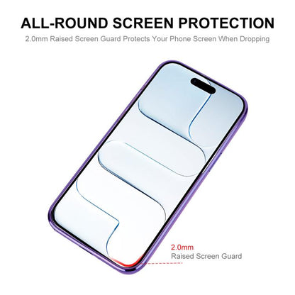 For iPhone Air ENKAY Hat-Prince Magsafe Electroplated TPU Clear Shockproof Phone Case(Pink) by ENKAY