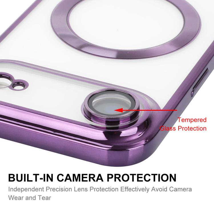 For iPhone Air ENKAY Hat-Prince Magsafe Electroplated TPU Clear Shockproof Phone Case(Golden) by ENKAY