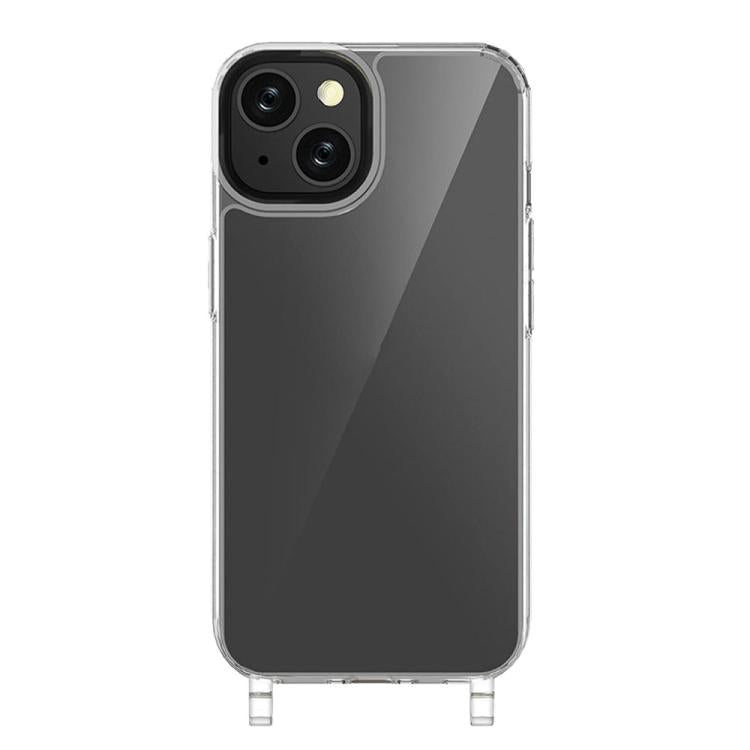 For iPhone 14 Kalebol Minimalist Transparent Lanyard Integrated Phone Case(Transparent) by Kalebol