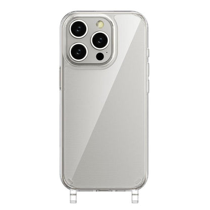 For iPhone 14 Pro Max Kalebol Minimalist Transparent Lanyard Integrated Phone Case(Transparent) by Kalebol