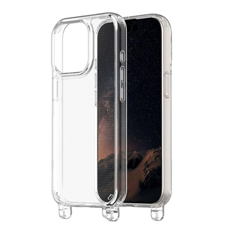 For iPhone 14 Pro Max Kalebol Minimalist Transparent Lanyard Integrated Phone Case(Transparent) by Kalebol
