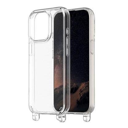 For iPhone 14 Pro Max Kalebol Minimalist Transparent Lanyard Integrated Phone Case(Transparent) by Kalebol
