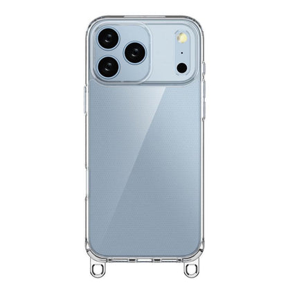 For iPhone 17 Pro Max Kalebol Minimalist High Transparency Multi Color Lanyard Hole Phone Case(Silver) by Kalebol