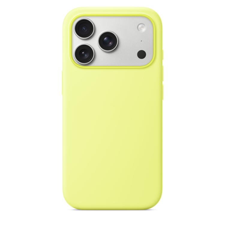 For iPhone 17 Pro Max Crossbody Imitation Nylon Magnetic Liquid Pop-Up Animation Liquid Silicone Phone Case(Fluorescent Green) by Kalebol