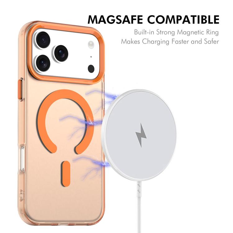 For iPhone 17 Pro Max ENKAY Hat-Prince MagSafe Candy Color Phone Case with Thick Adhesive Glass Film(Black) by ENKAY