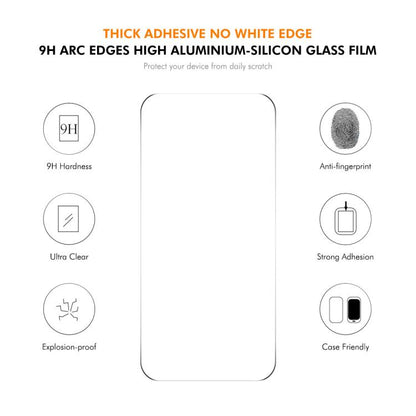 For iPhone 17 Pro ENKAY Hat-Prince MagSafe Candy Color Phone Case with Thick Adhesive Glass Film(White) by ENKAY